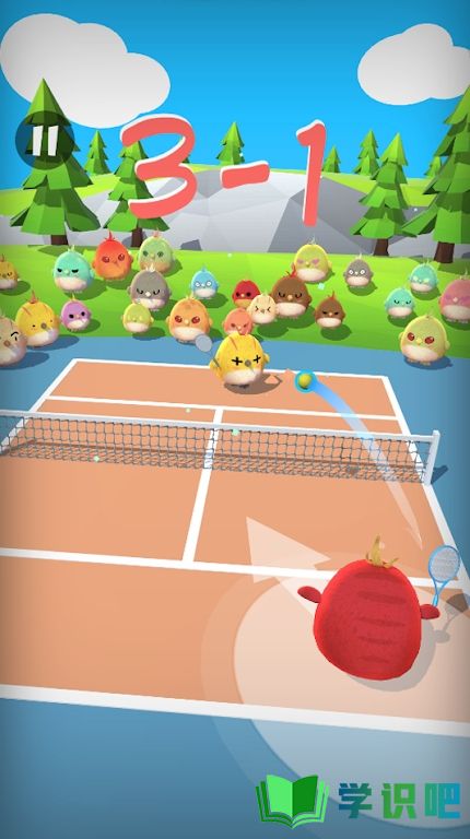 可爱鸟网球游戏