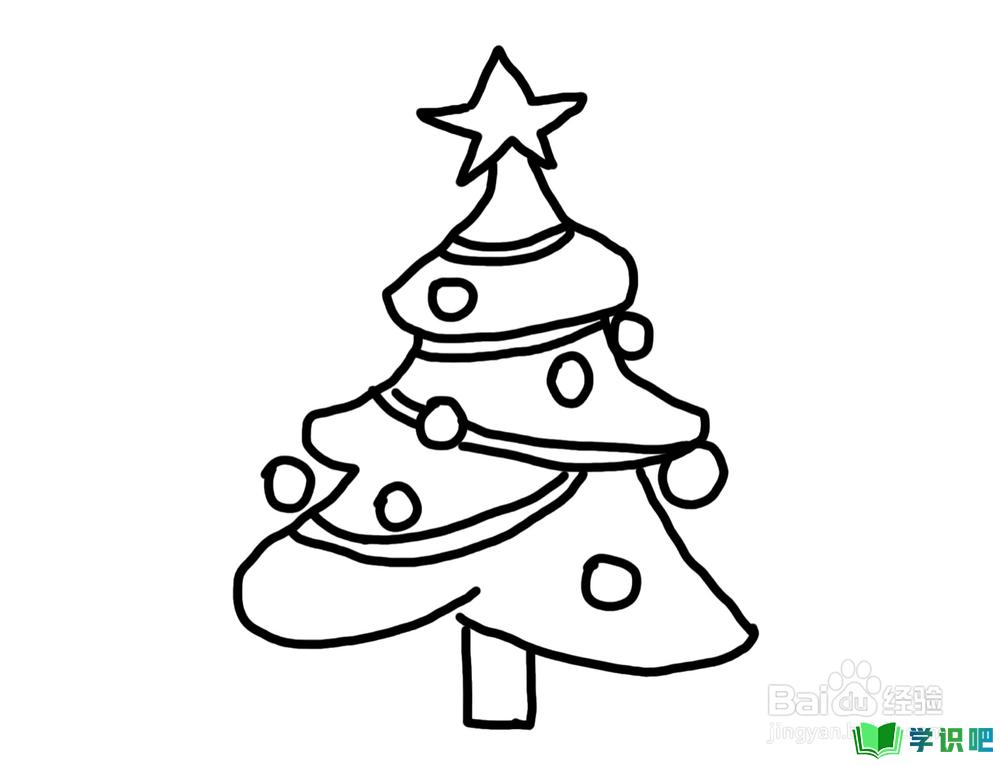 怎么画儿童简笔画圣诞树？