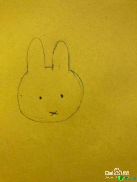 米菲兔的简笔画怎么画？ 第8张