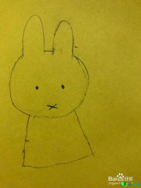 米菲兔的简笔画怎么画？ 第9张