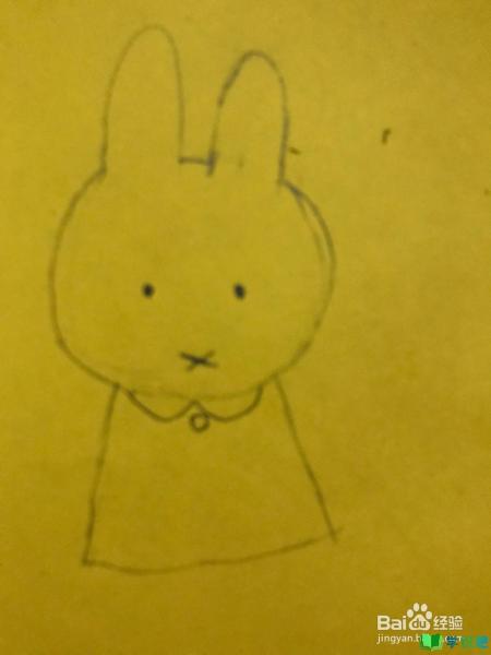 米菲兔的简笔画怎么画？ 第11张