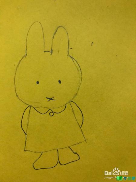 米菲兔的简笔画怎么画？ 第14张